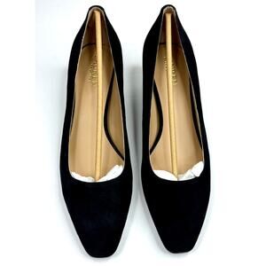 Lauren Ralph Lauren Whitney Slip-On Pumps Heels Black Suede Size 9.5B NWT